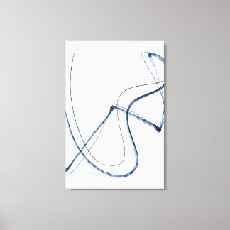 Full Motion, Minimalist Abstract Line Art Canva Canvas Print