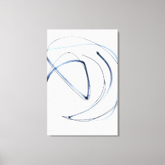 Full Motion, Minimalist Abstract Line Art Canva Canvas Print