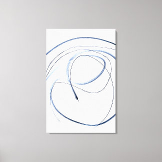 Full Motion, Minimalist Abstract Line Art Canva Canvas Print