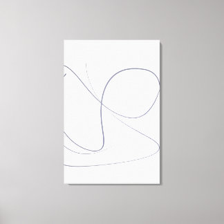 Full Motion, Minimalist Abstract Line Art Canva Canvas Print