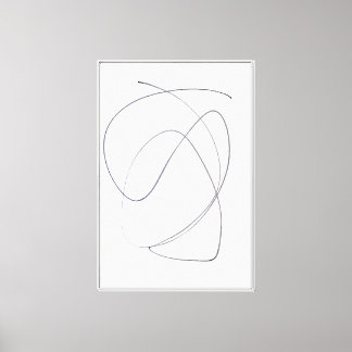 Full Motion, Minimalist Abstract Line Art Framed Canvas Print