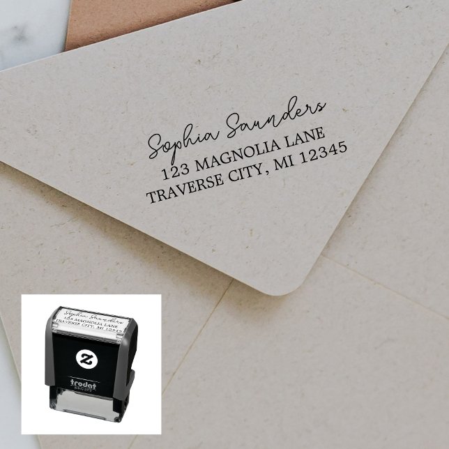 Full Name Return Address Self-inking Stamp (Creator Uploaded)