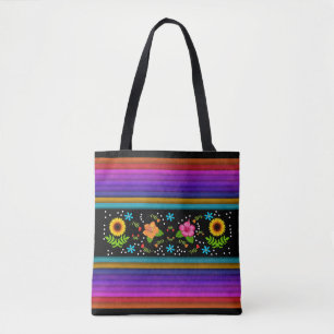 Full of Color Mexican Design Tote Bag