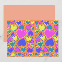 Full of colorful hearts