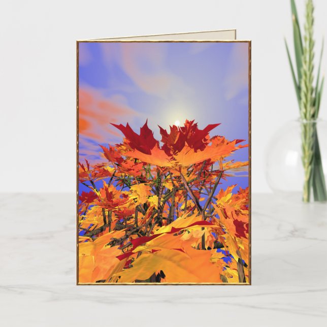 Full of Fall Holiday Card (Front)