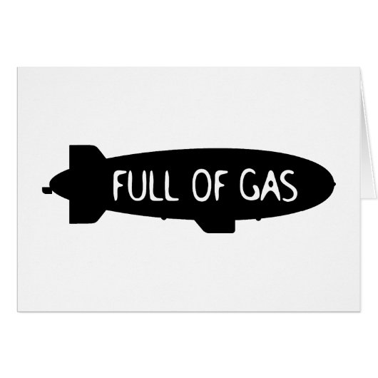 Full Of Gas - Blimp Cards (Front Horizontal)