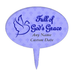 Full of God's Grace Cake Topper