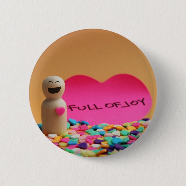 Full of joy button (Front)