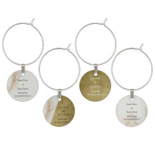 Full of Life Wedding Wine Charm Favor