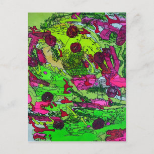 Full of Myself Marie Gage Abstract Fine Art Postcard