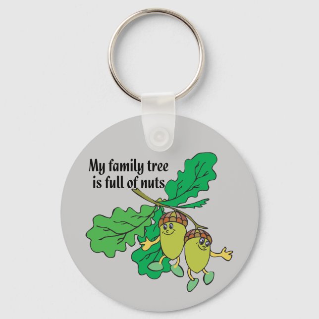 Full of Nuts Keychain (Front)