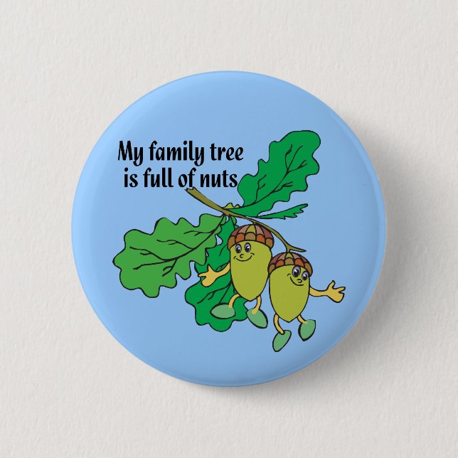 Full of Nuts Pinback Button (Front)
