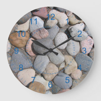 Full of Rocks Large Round Wall Clock