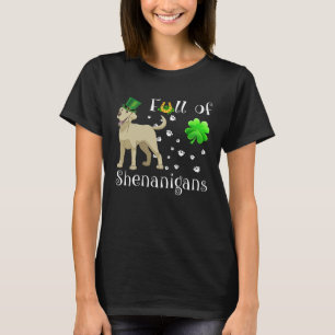 Full Of Shenanigans labrador Dog Irish T-Shirt