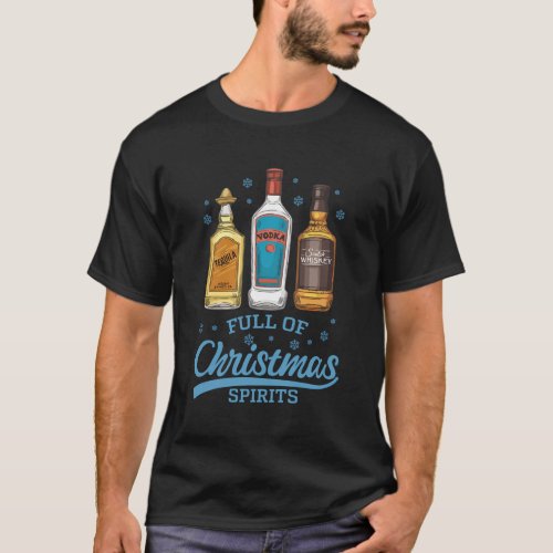 Full Of Spirit Wine Drinking T_Shirt