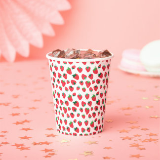 Full of Strawberries Paper Cups