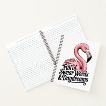 Full of Swear Words and Daydreams Funny Flamingo