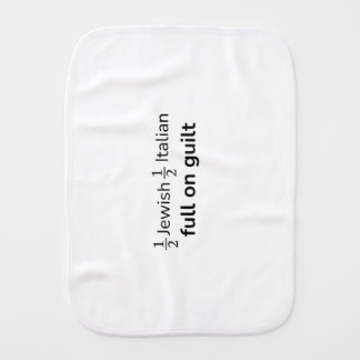 Full on Guilt baby burp cloth