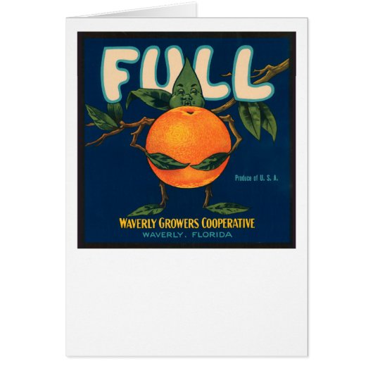 Full - Orange Crate Label Cards (Front)