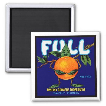 Full - Orange Crate Label Magnet by SunshineDazzle at Zazzle