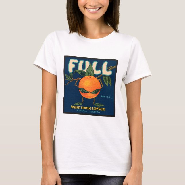 Full - Orange Crate Label T-Shirt (Front)