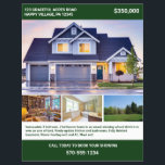 Full Page 2 Sided House For Sale Flyer with Photos<br><div class="desc">Looking to sell your home? Create a professional looking flyer to advertise your house listing to prospective buyers. This full sheet flyer is two sided and is ready to be customized with all of your listing details. There's spots for 4 photos of your home on the front and room on...</div>