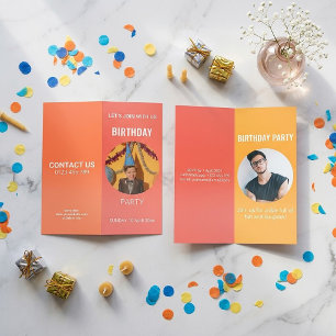 Full Personalized Happy Birthday Party Photo Brochure