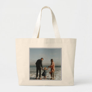 Full Photo Custom Framed Large Tote Bag