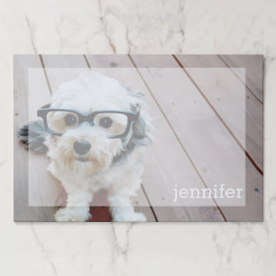 Full Photo Design with Custom Name Paper Pad
