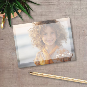 Full Photo Design with Custom Name Post-it Notes