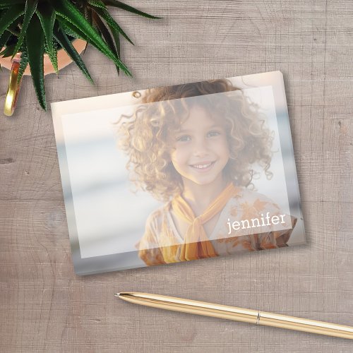 Full Photo Design with Custom Name Post_it Notes