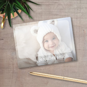 Full Photo Design with Talk Bubble and Custom Name Post-it Notes