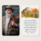 Full Photo Fall Mountain Prayer Card | Zazzle