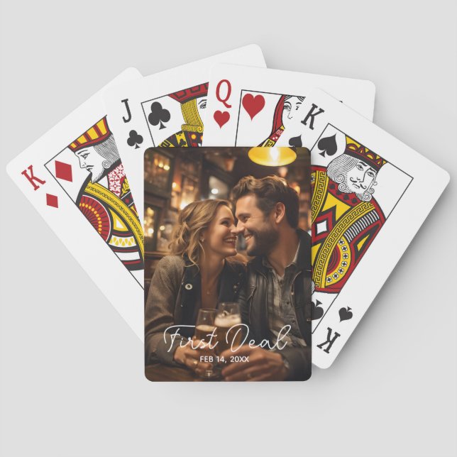 Full Photo Family favor reunion memory Poker Cards (Back)