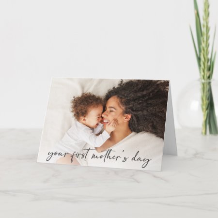 Full Photo First Mother's Day Card