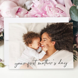 Full Photo First Mother's Day Card