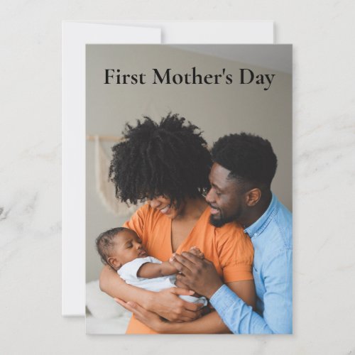 Full Photo First Mothers Day Card 2023