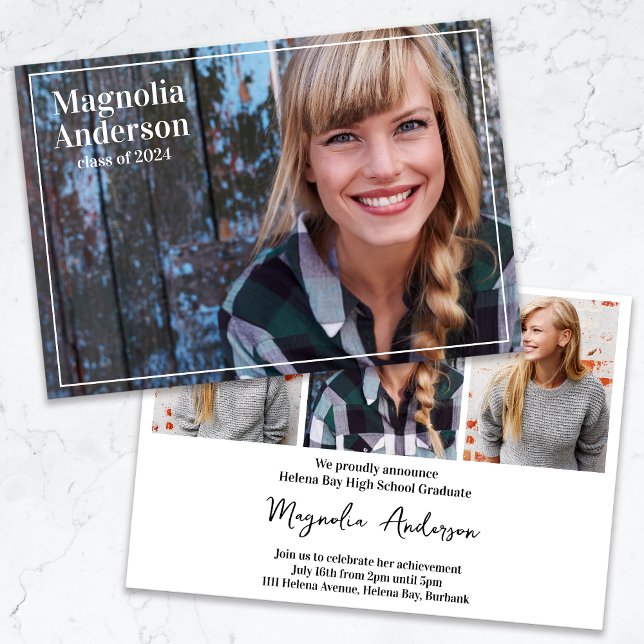 Full Photo Graduation Announcement (Creator Uploaded)