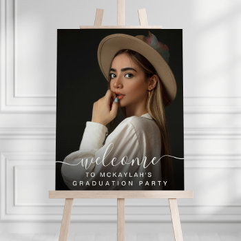 Full Photo Graduation Party Welcome Foam Board by DancingPelican at Zazzle