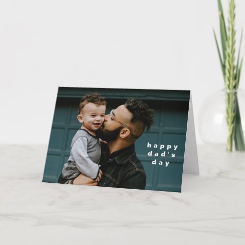 Full Photo Personalized Message Fathers Day Card