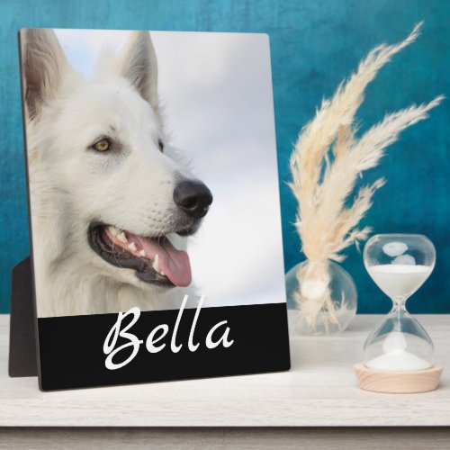 Full Photo Pet Dog Custom Name Keepsake Plaque