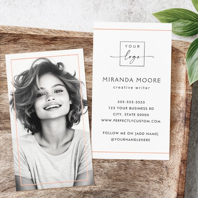 Full photo real foil borders frame trendy business cards (Full photo real foil borders frame trendy business cards)