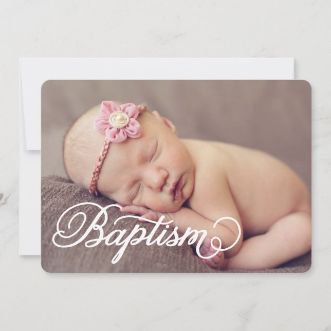 Full Photo Script | Baptism Invitation (Front)