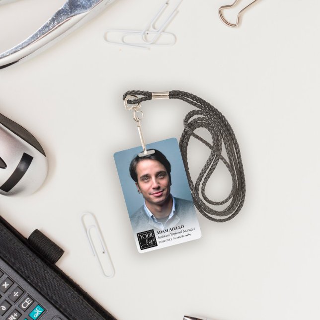 Full Photo & Small Logo Employee ID Badge (Creator Uploaded)