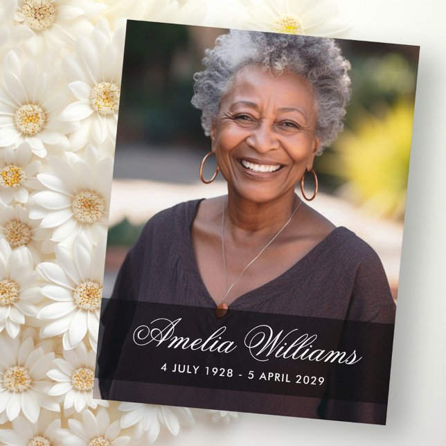 Full photo sympathy bereavement thank you card (Full photo sympathy bereavement thank you)