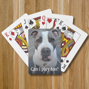 Full photo template funny pet poker cards
