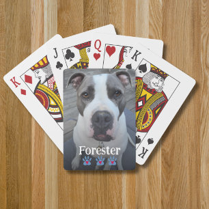 Full photo template pet memory poker cards
