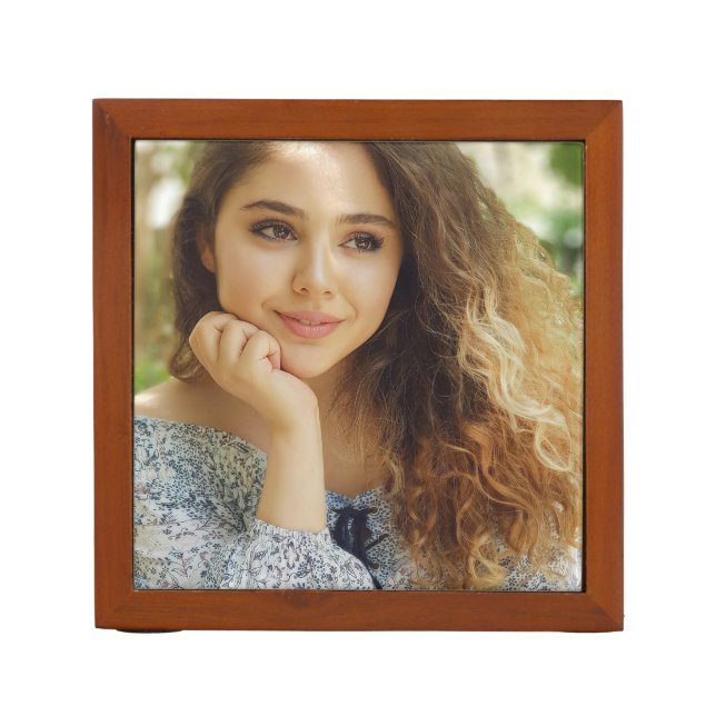 Full Photo Upload Desk Organizer (Front)