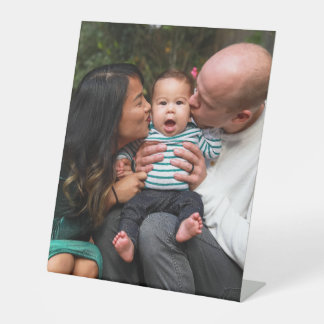 Full Photo Upload Personalized Pedestal Sign