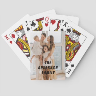 Full Photo - Vertical Custom Text Playing Cards